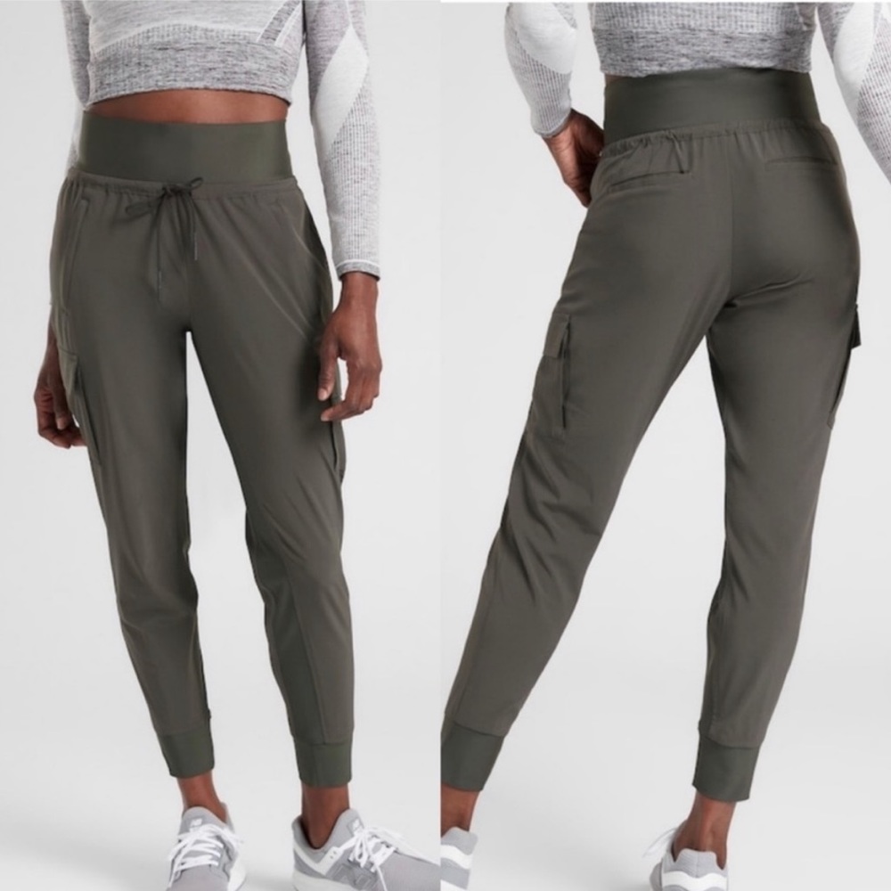 Athleta Olive Green Cargo Joggers